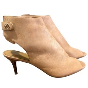 Coach Tan Peep-toe Heeled Shoes